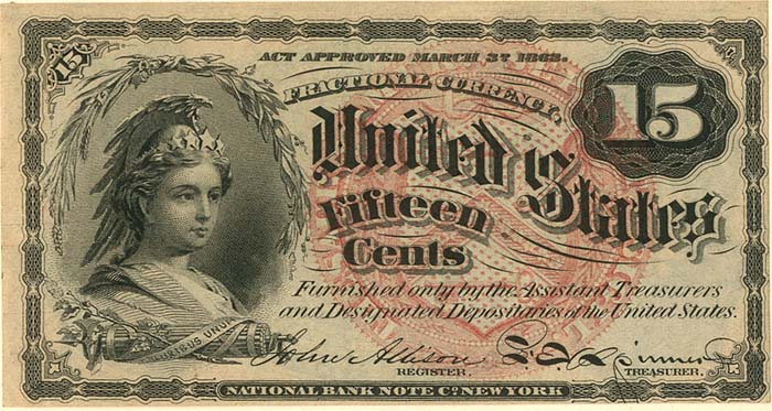 Fractional Currency - FR-1267 - Paper Money